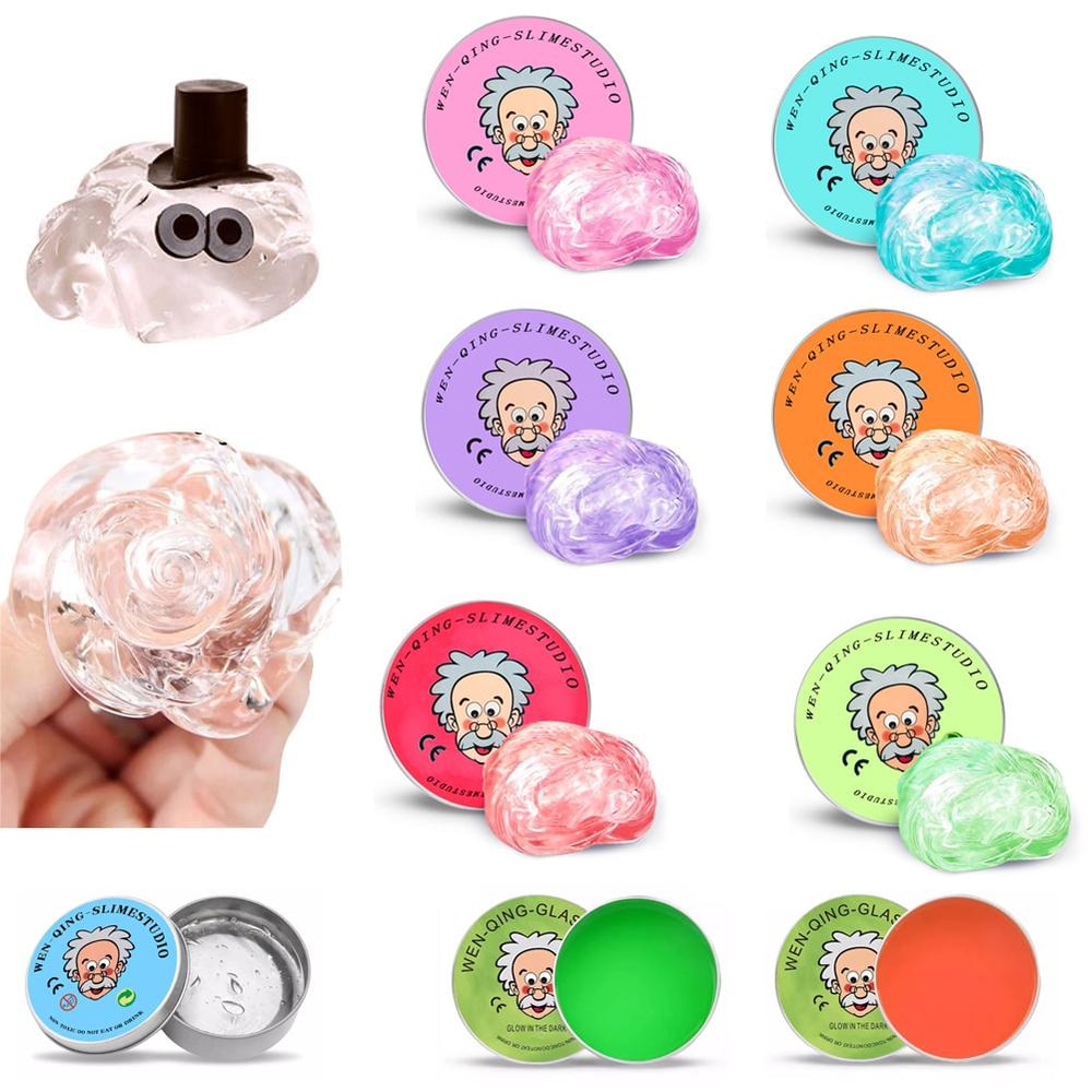 Non Newtonian Stress Relief Putty Fidget Slime for Anxiety Relaxation and Sensory Play