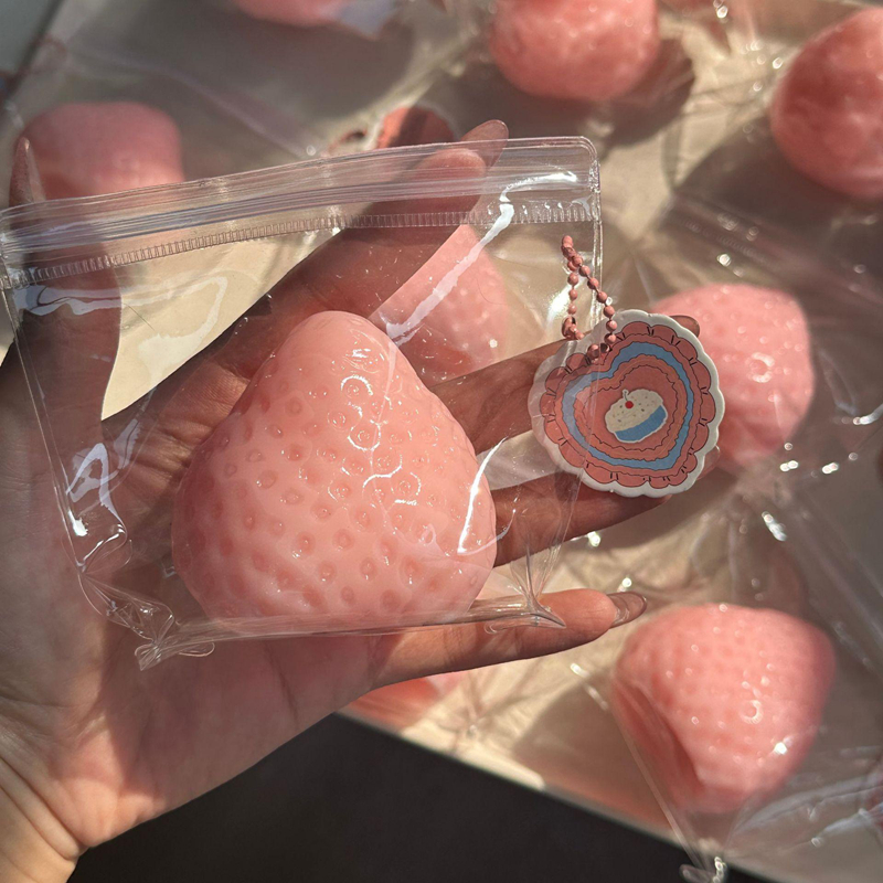 Strawberry Squishy Stress Relief Toy Slow Rebound Fidget For Kids And Adults 5