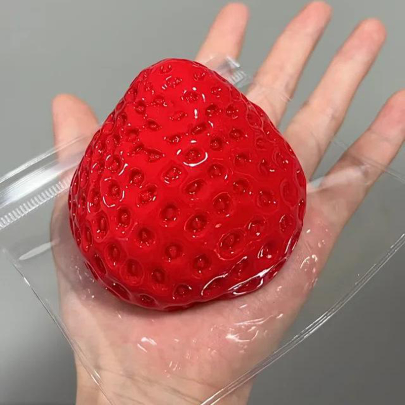 Strawberry Squishy Stress Relief Toy Slow Rebound Fidget For Kids And Adults 4