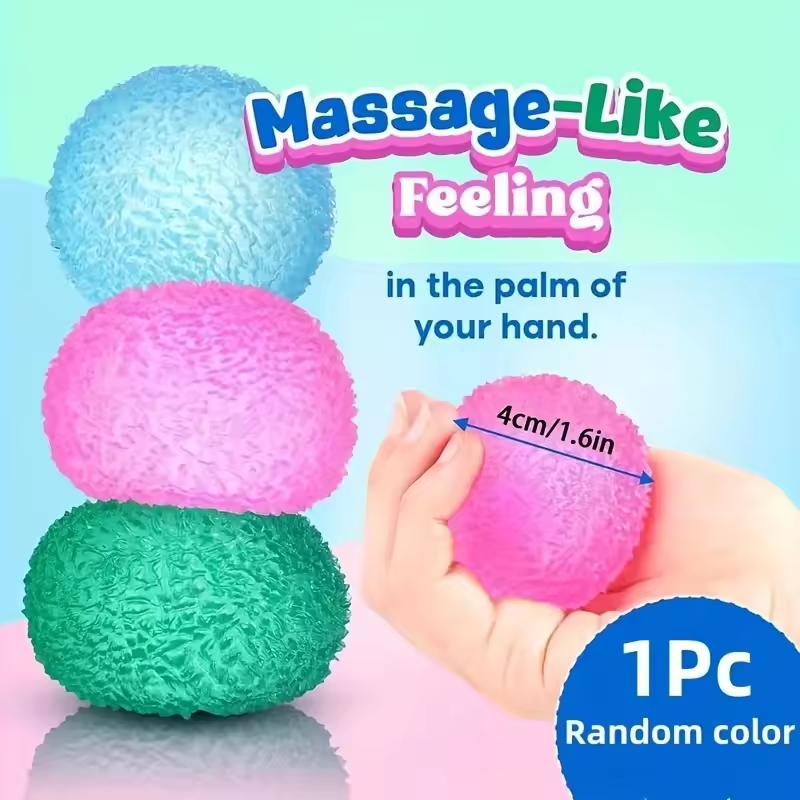 Transparent Ice Ball Stress Relief Squishy Toy Slow Rising Sensory Fidget