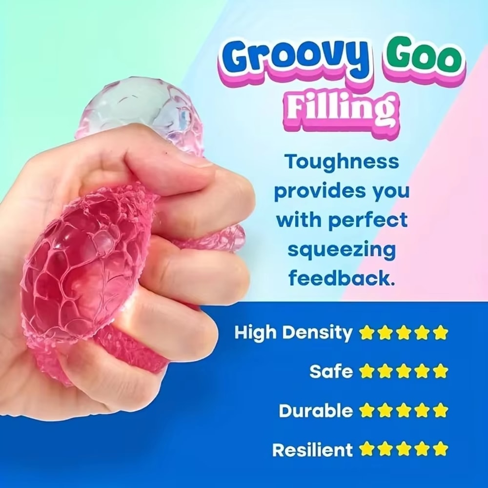 Transparent Ice Ball Stress Relief Squishy Toy Slow Rising Sensory Fidget