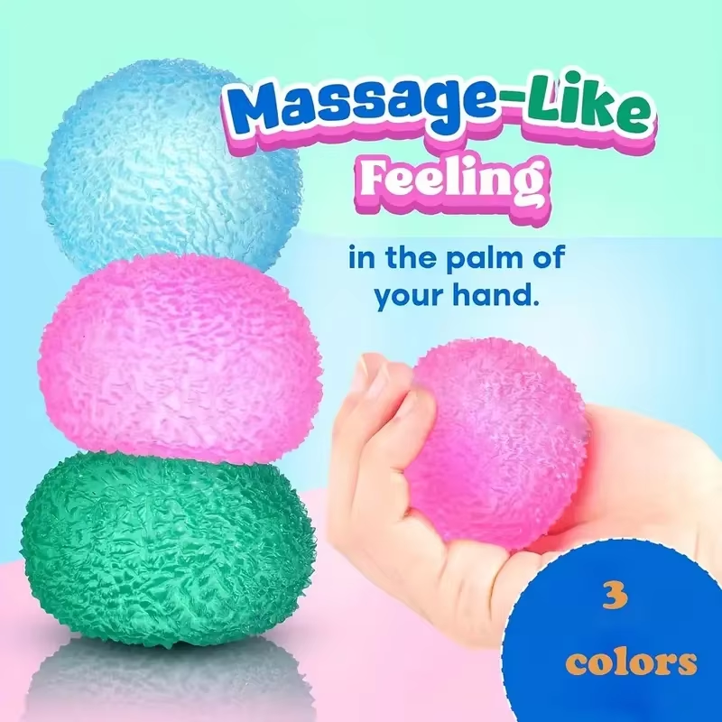 Transparent Ice Ball Stress Relief Squishy Toy Slow Rising Sensory Fidget