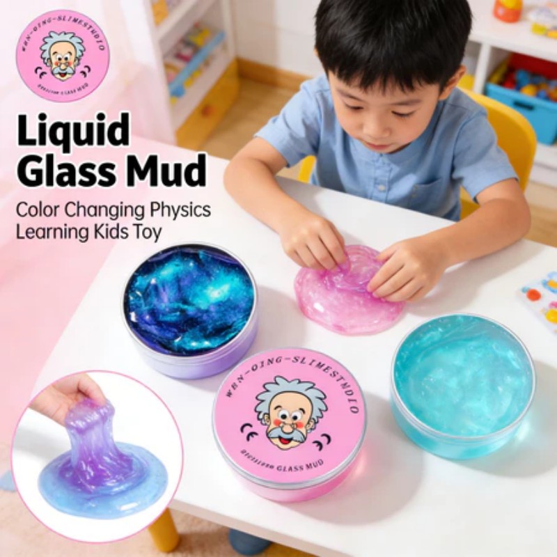 Crystal Bounce Sensory Putty Slime Kit For Kids And Adults Stress Relief DIY Play 0
