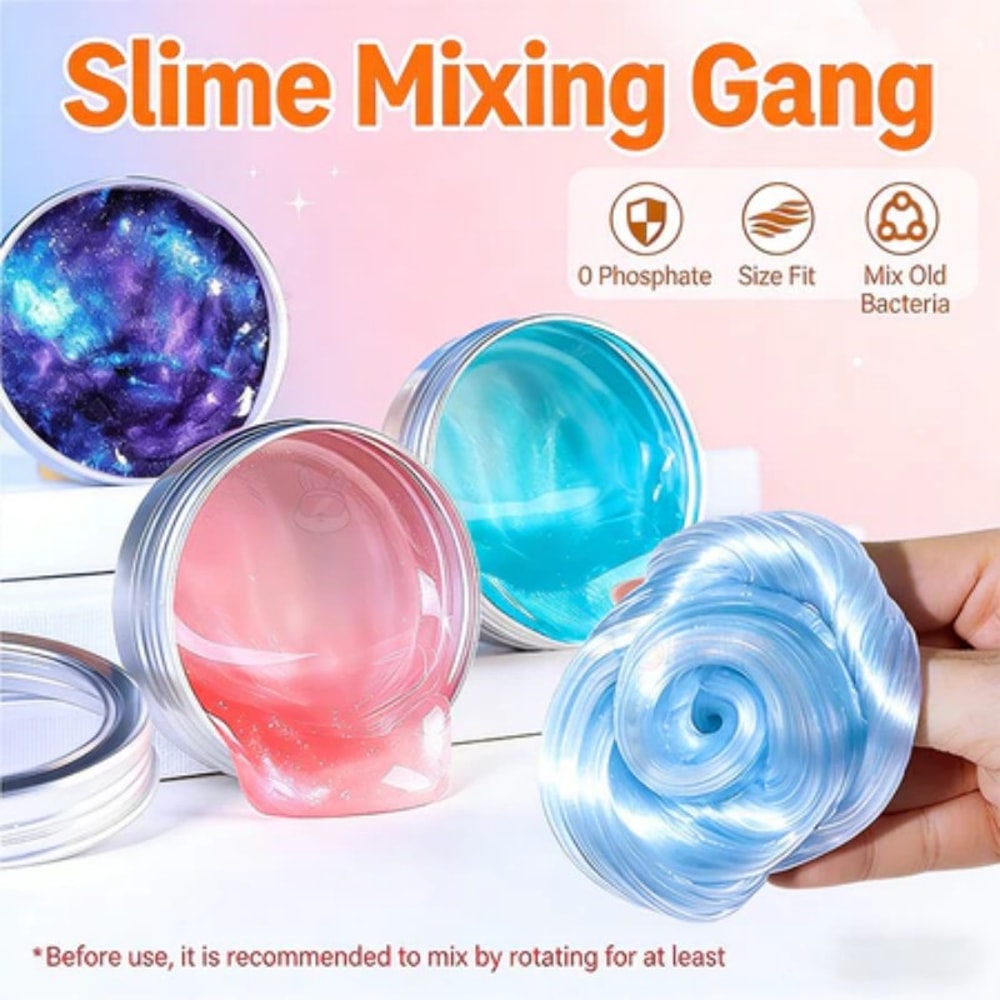 Crystal Bounce Sensory Putty Slime Kit For Kids And Adults Stress Relief DIY Play 1