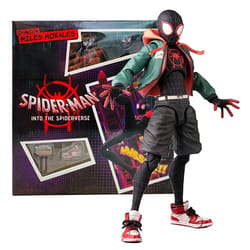miles morales spider verse collectible figure premium marvel superhero display toy