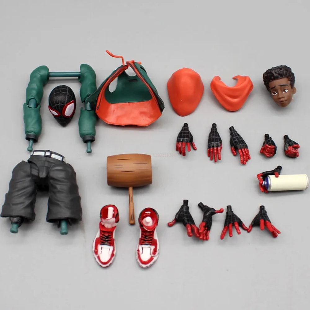 Miles Morales Spider Verse Collectible Figure Premium Marvel Superhero Display Toy