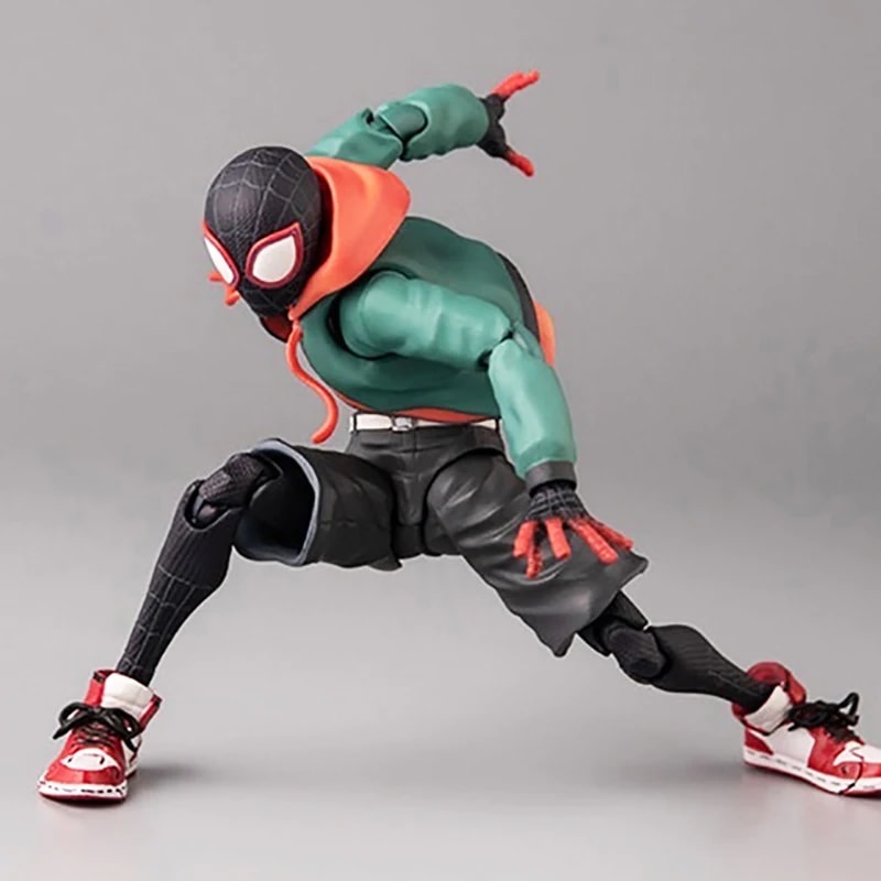 Miles Morales Spider Verse Collectible Figure Premium Marvel Superhero Display Toy