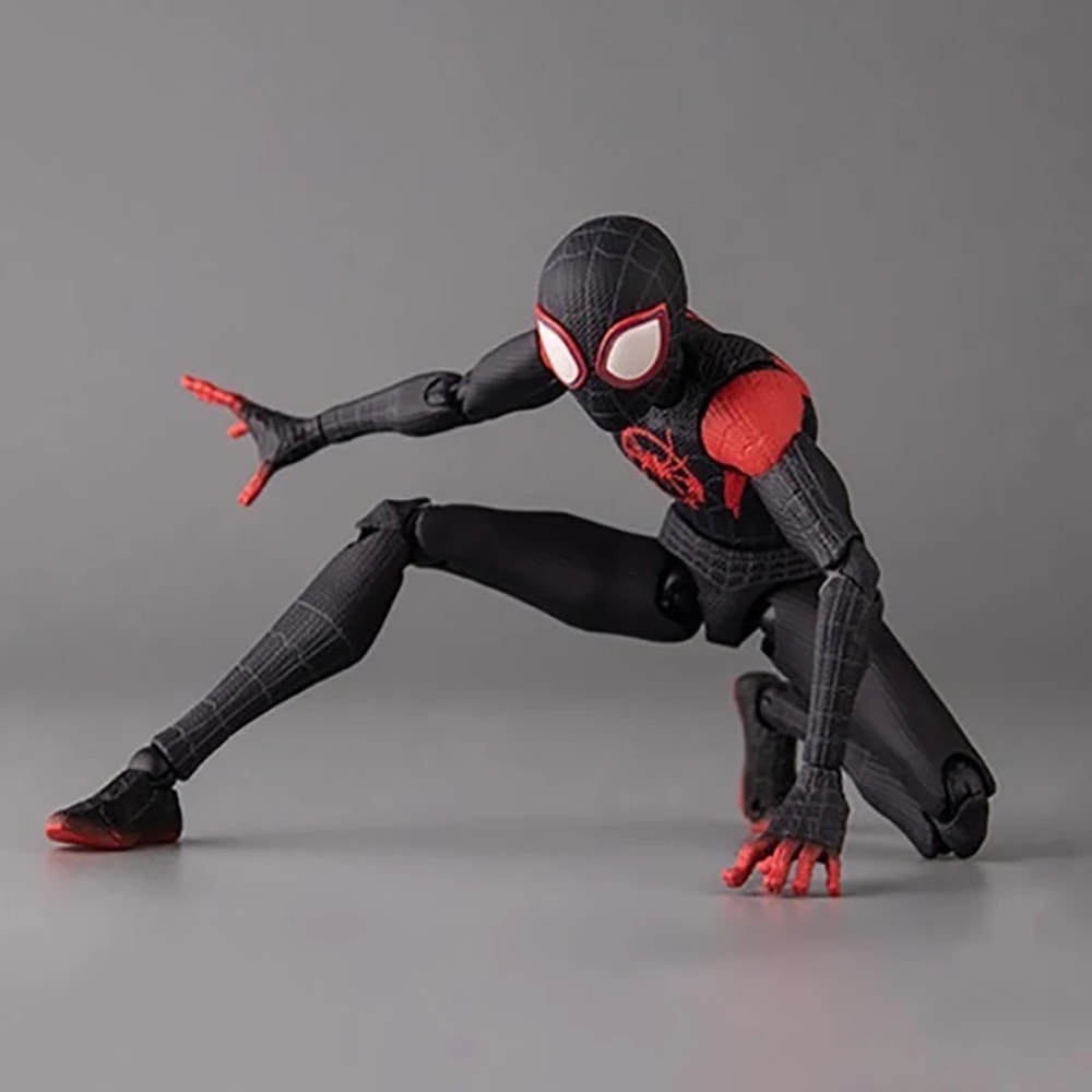 Miles Morales Spider Verse Collectible Figure Premium Marvel Superhero Display Toy