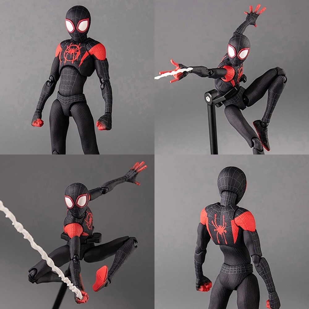 Miles Morales Spider Verse Collectible Figure Premium Marvel Superhero Display Toy
