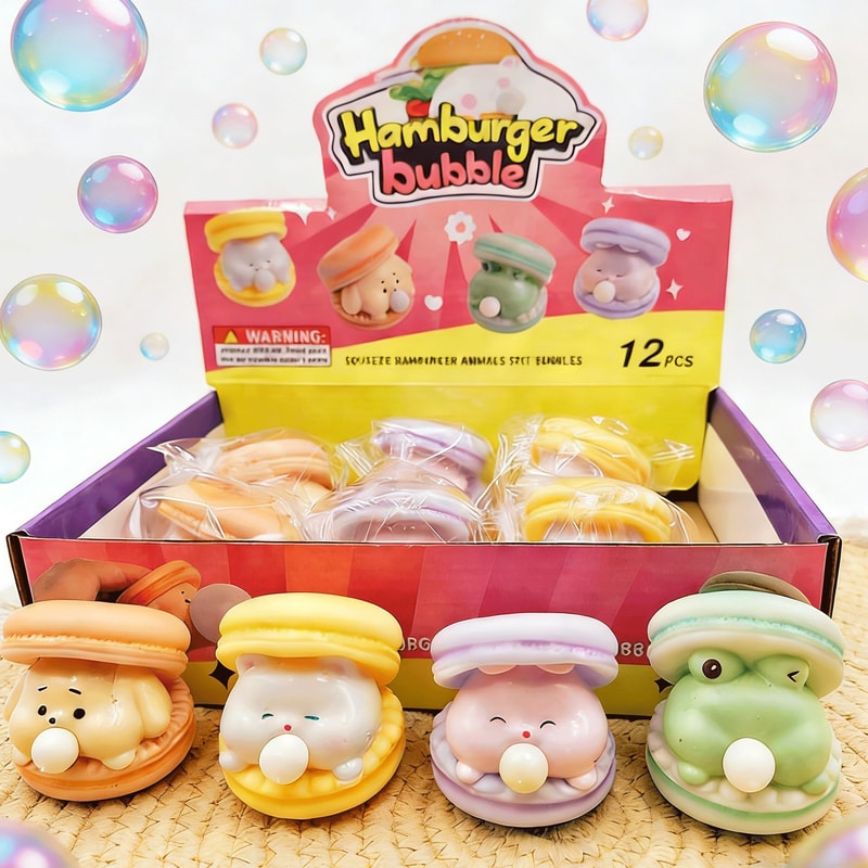 Cute Frog Squishy Stress Relief Toy Funny Desk Fidget Bubble Squeeze Ornament 0