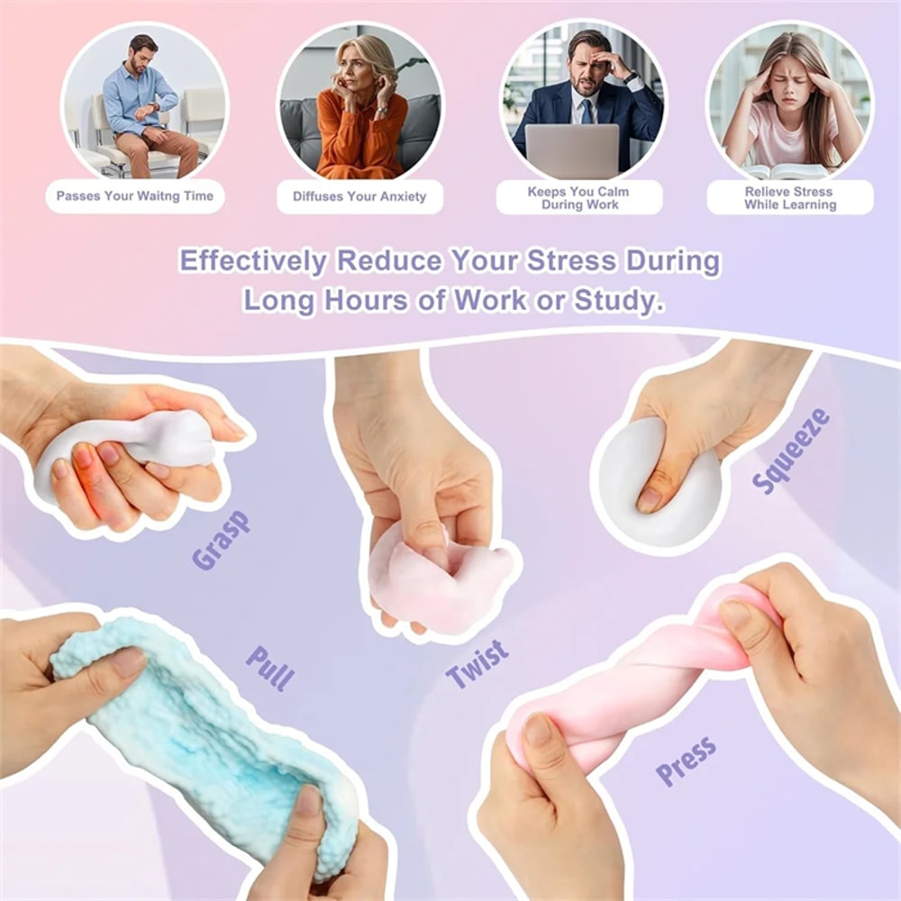 Shapeable Sand Squishy Stress Relief Ball For Anxiety And Focus 2