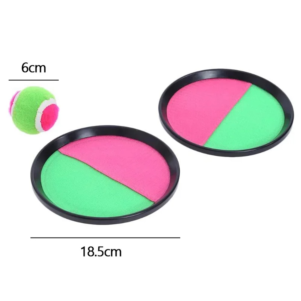 Kids Sticky Catch Ball Set Outdoor Toss Game With Suction Paddles 7