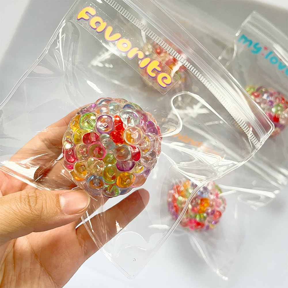 Ice Bead Stress Relief Squishy Ball Soft Sensory Fidget Toy For Anxiety Relaxation 5