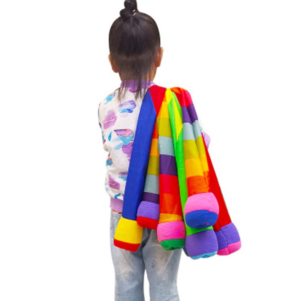 Rainbow Meteor Ball Toss Game for Kids Outdoor Play Sensory Training Toy