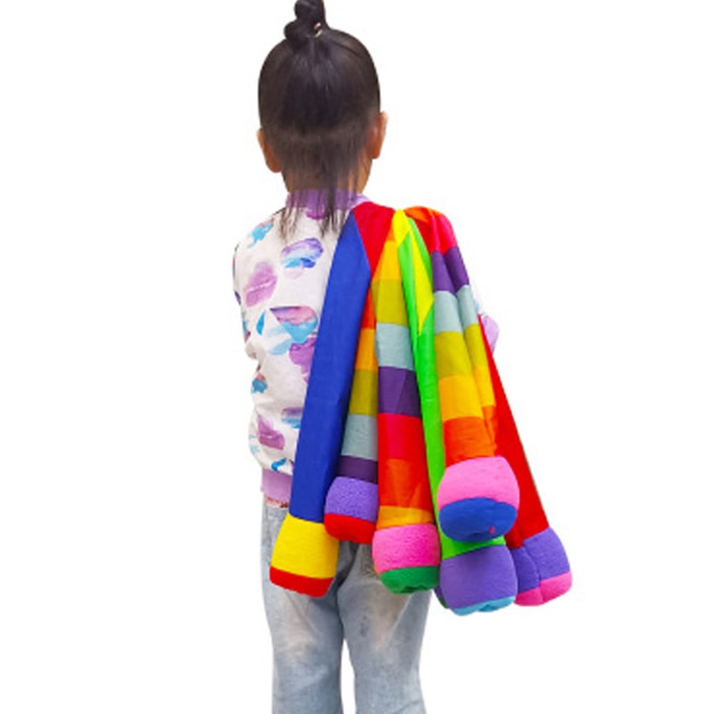 Rainbow Meteor Ball Toss Game for Kids Outdoor Play Sensory Training Toy