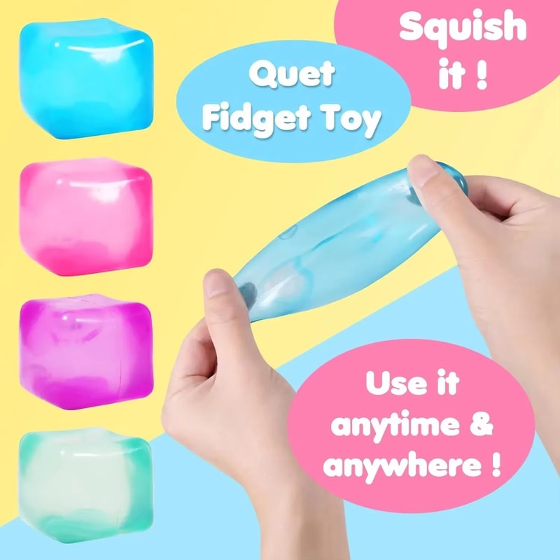 Gel Ice Cube Stress Relief Toy Cooling stress relief toy for Focus & Calm