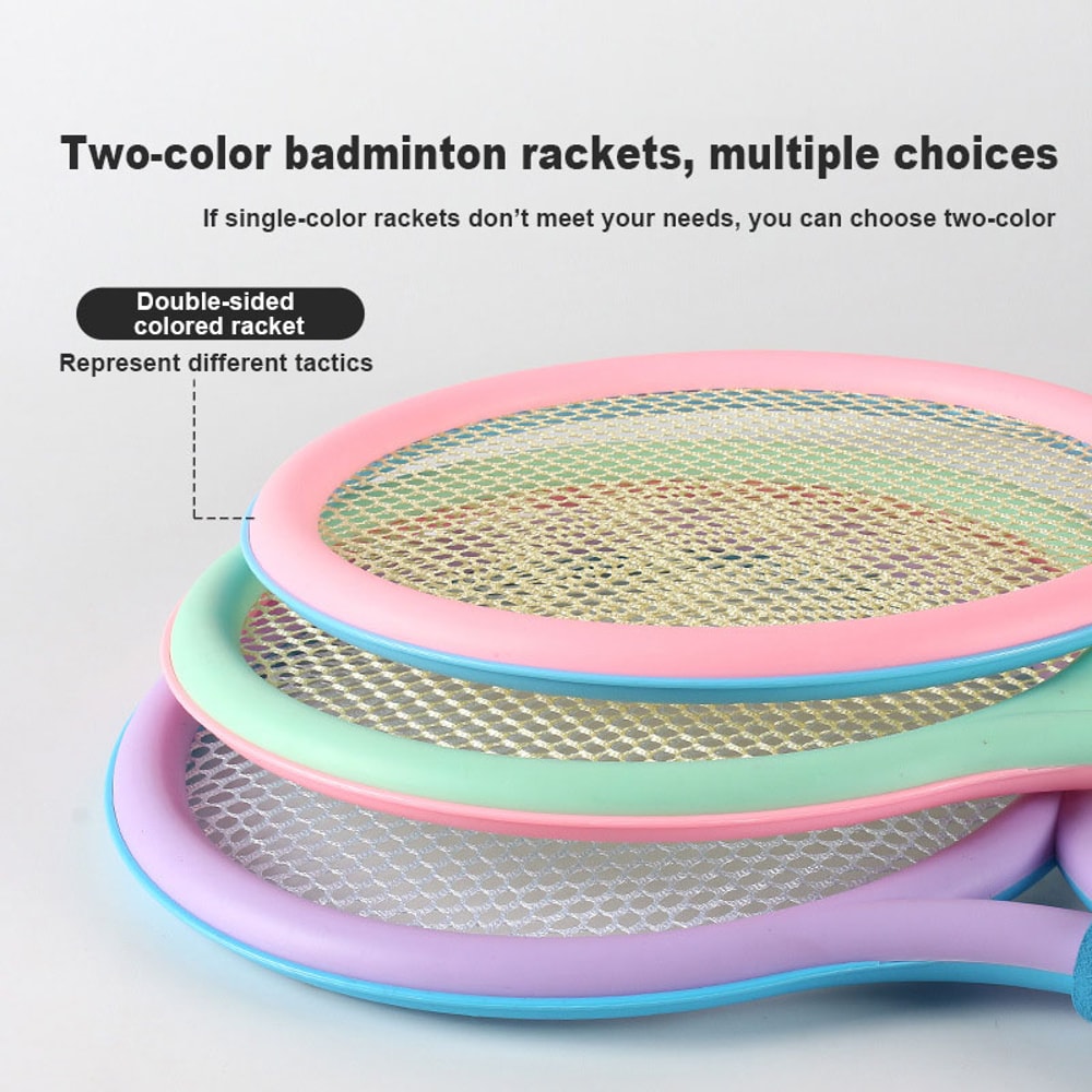Kids Badminton Racket Set Outdoor Play Kit for Ages Lightweight Starter Sports Set