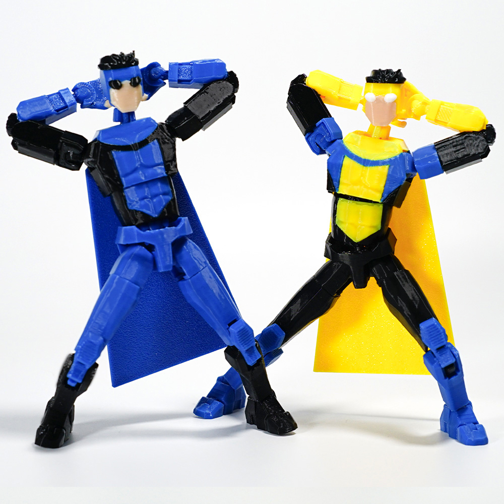 Invincible Poseable Anime Superhero Figure Printed Articulated Collectible Toy 1