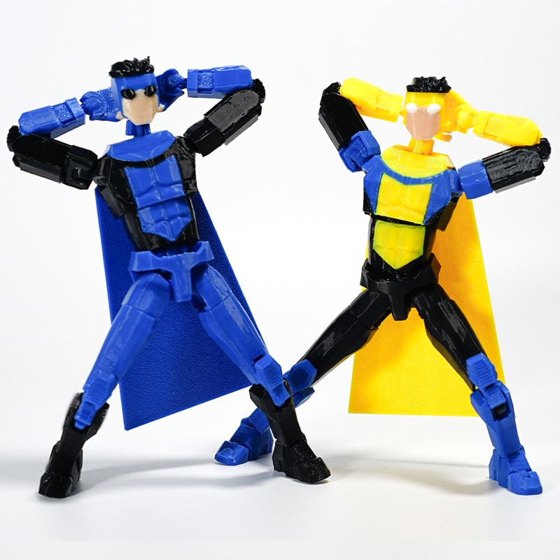 Invincible Poseable Anime Superhero Figure Printed Articulated Collectible Toy 1