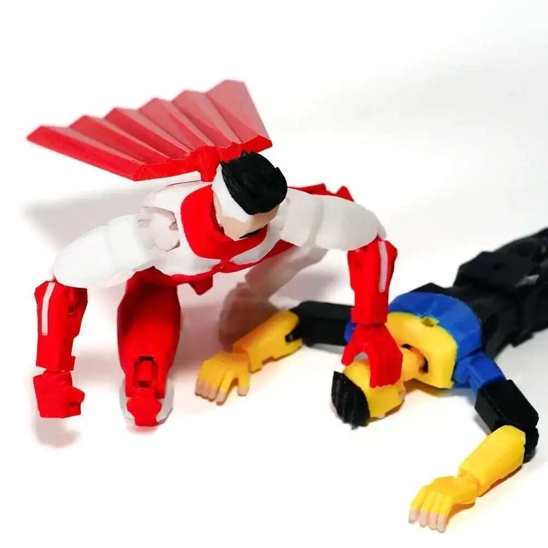 Invincible Poseable Anime Superhero Figure Printed Articulated Collectible Toy 2