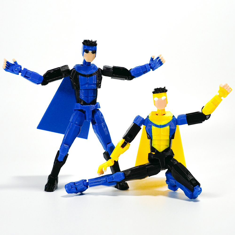 Invincible Poseable Anime Superhero Figure Printed Articulated Collectible Toy 5