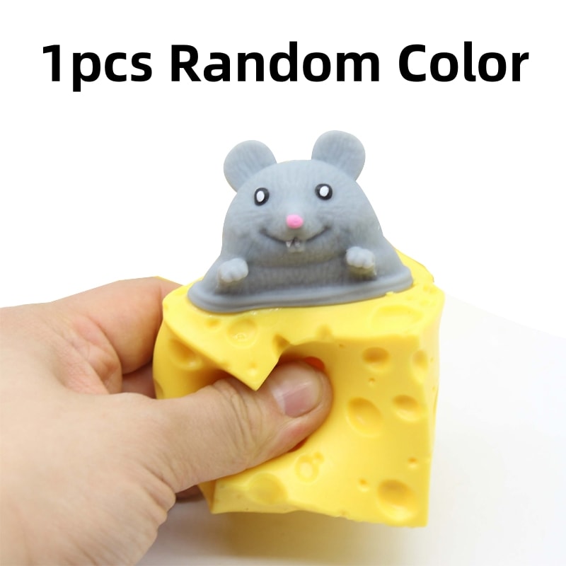 Pop Up Mouse Cheese Stress Relief Toy Fun Fidget Toy for Kids & Adults