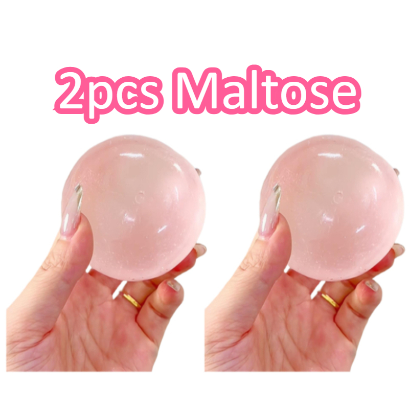 Blue Transparent Mochi Squishy Ball Anti Stress Fidget Toy Soft Quick Rebound 6