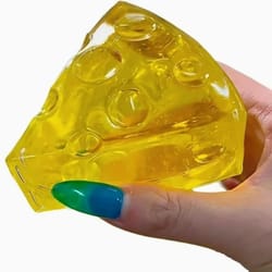 honey cheese mochi squishy toy soft stress relief sensory fidget