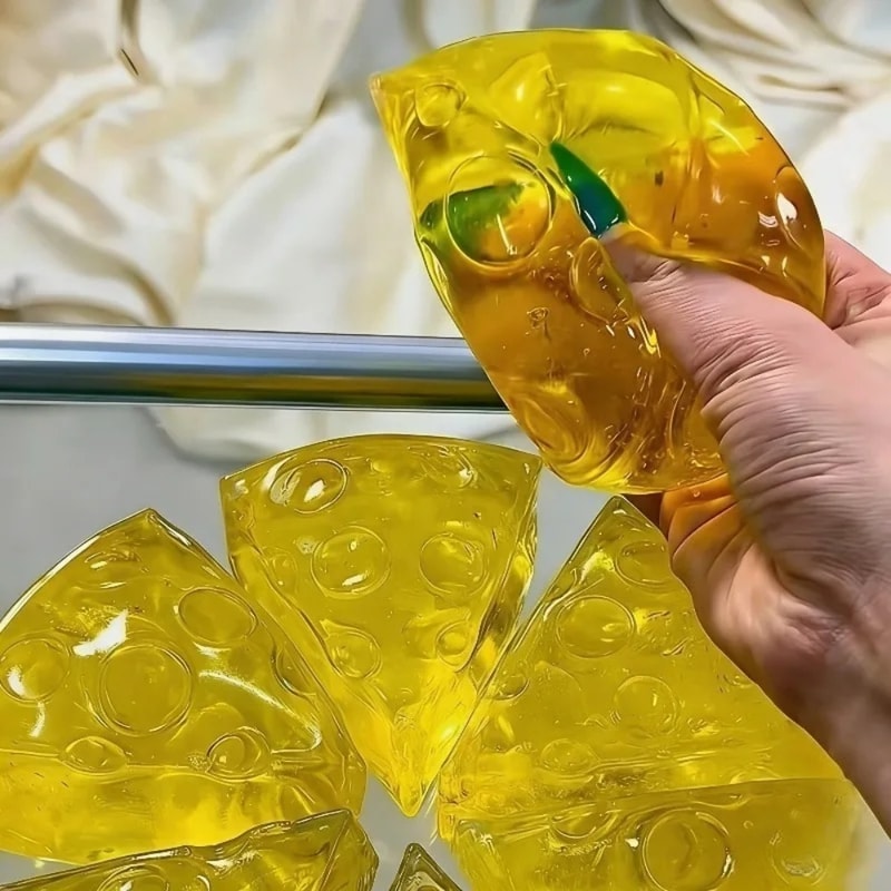 Honey Cheese Mochi Squishy Toy Soft Stress Relief Sensory Fidget