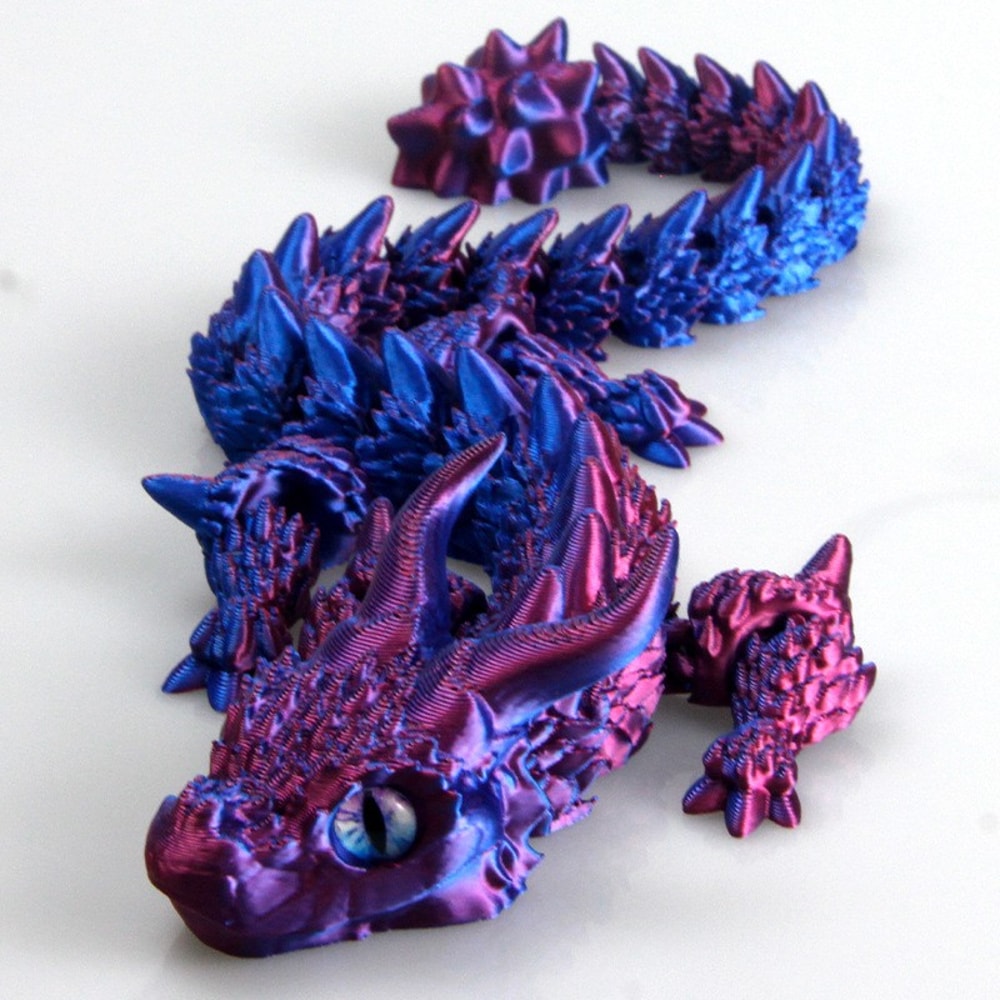 Articulated Magic Dragon Toy Flexible Desk Ornament Fidget Collectible