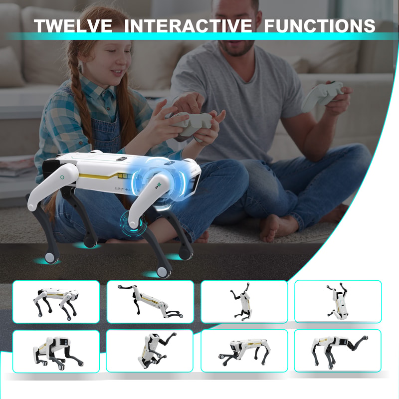 Smart AI Robot Dog Toy with Voice Interaction and App Control for Kids