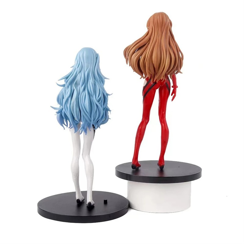 Evangelion Figure Set Rei Ayanami and Asuka Anime Collectible Desktop Display