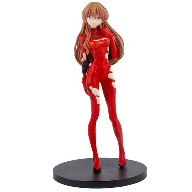Evangelion Figure Set Rei Ayanami and Asuka Anime Collectible Desktop Display