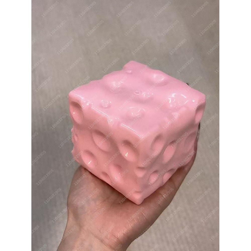 Jumbo Cheese Stress Ball Squishy Sensory Fidget Toy For Relaxation 3