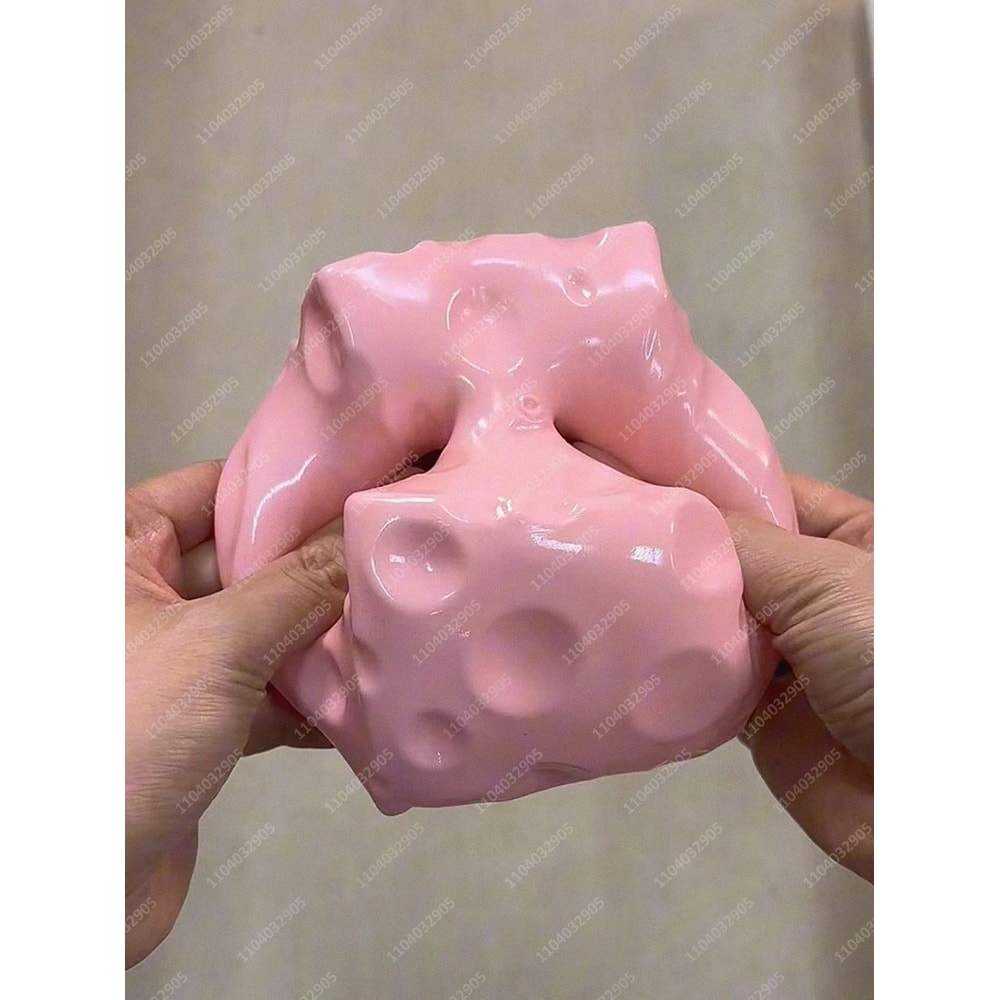 Jumbo Cheese Stress Ball Squishy Sensory Fidget Toy For Relaxation 4
