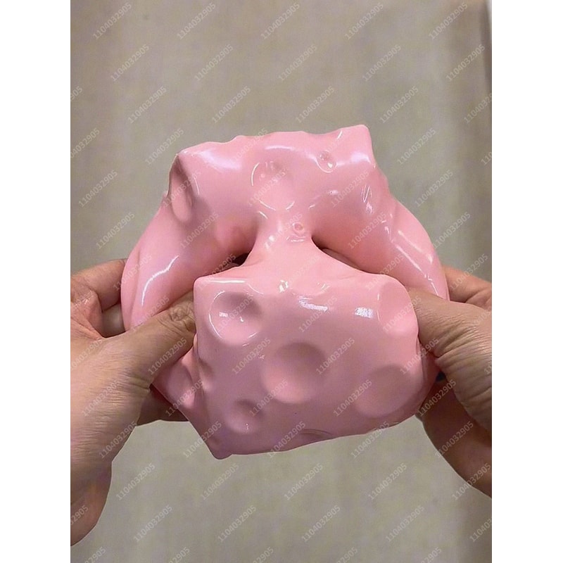 Jumbo Cheese Stress Ball Squishy Sensory Fidget Toy For Relaxation 4