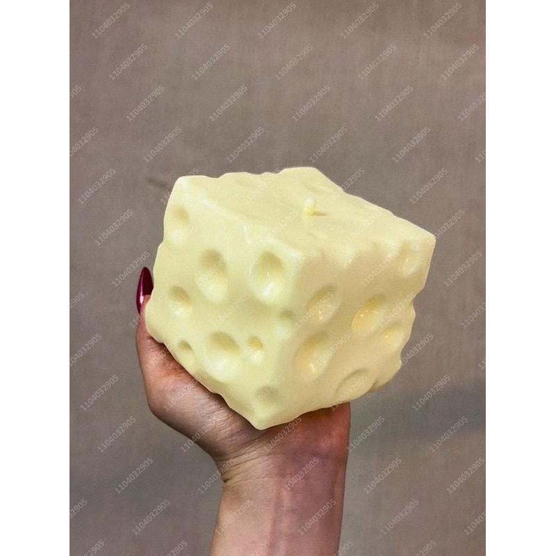 Jumbo Cheese Stress Ball Squishy Sensory Fidget Toy For Relaxation 6