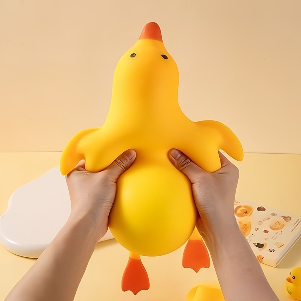 Cute Squishy Duck Stress Toy Soft Squeeze Fidget For Anxiety Relief 0