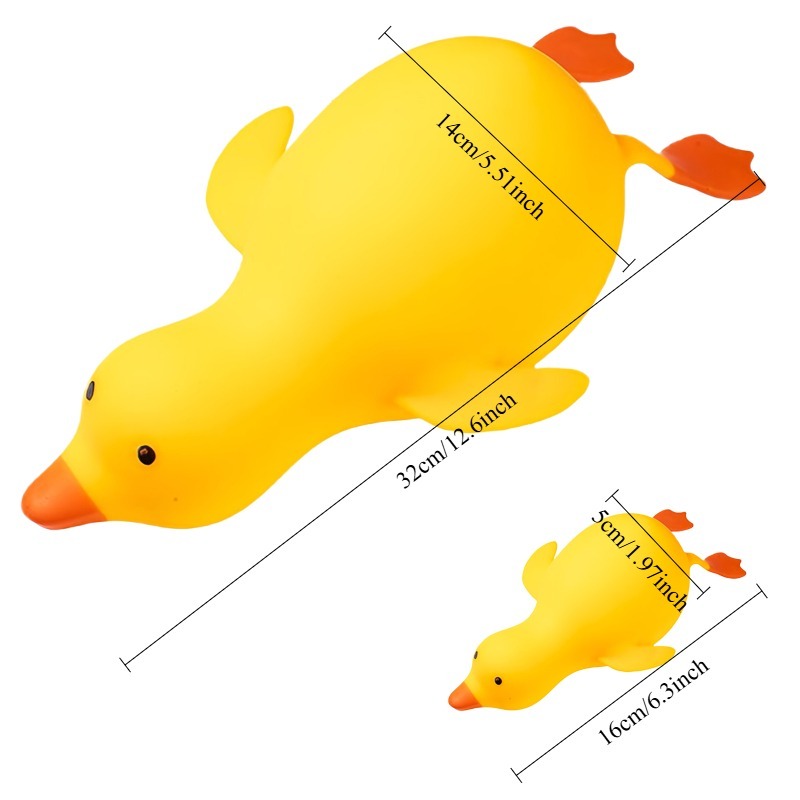 Cute Squishy Duck Stress Toy Soft Squeeze Fidget For Anxiety Relief 2
