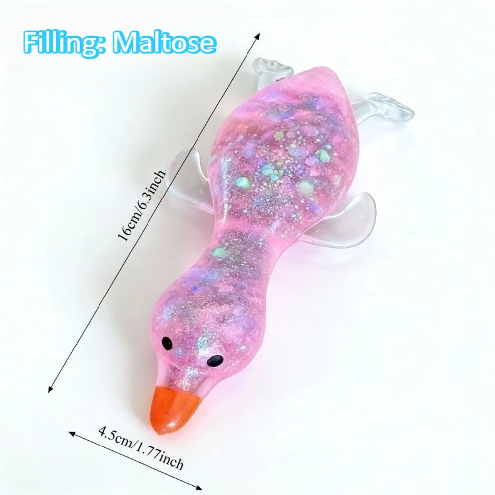Cute Squishy Duck Stress Toy Soft Squeeze Fidget For Anxiety Relief 7