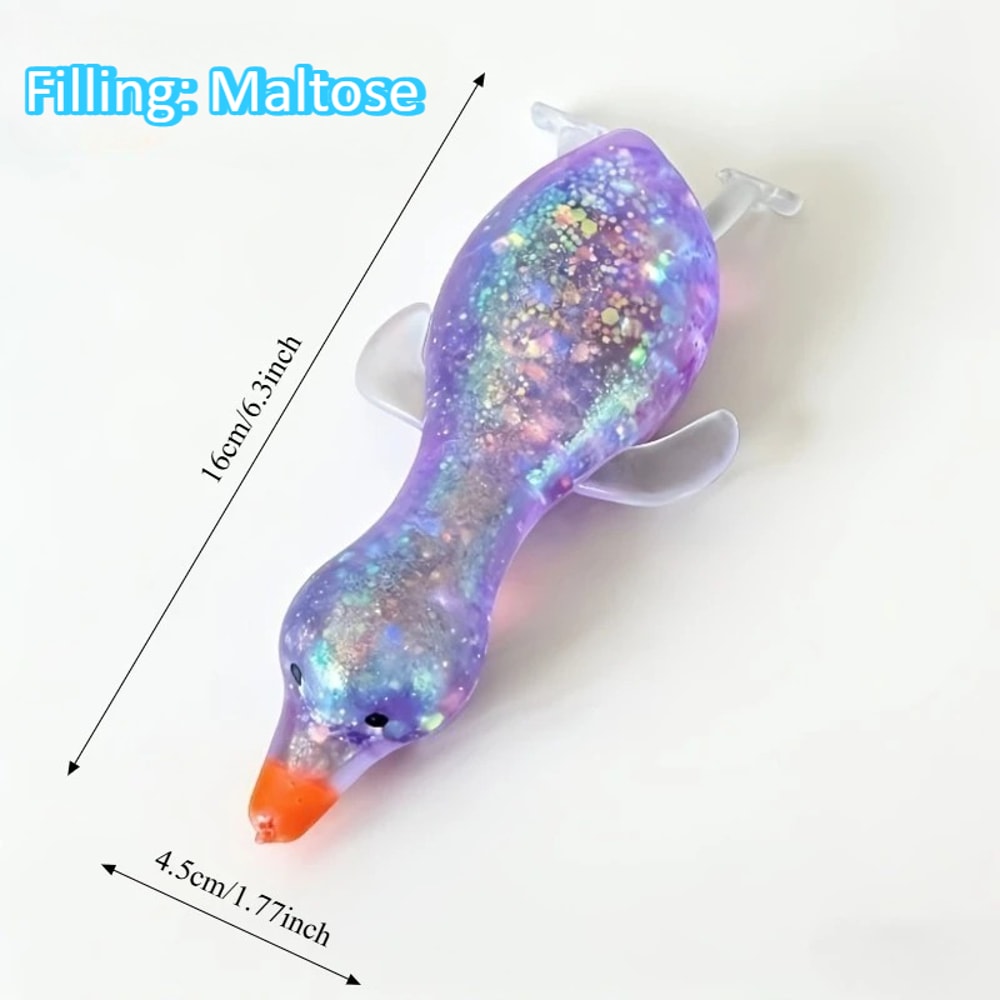 Cute Squishy Duck Stress Toy Soft Squeeze Fidget For Anxiety Relief 9