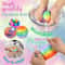 Rainbow Mini Squishy Stress Balls Set Sensory Fidget Toy for Anxiety Relief