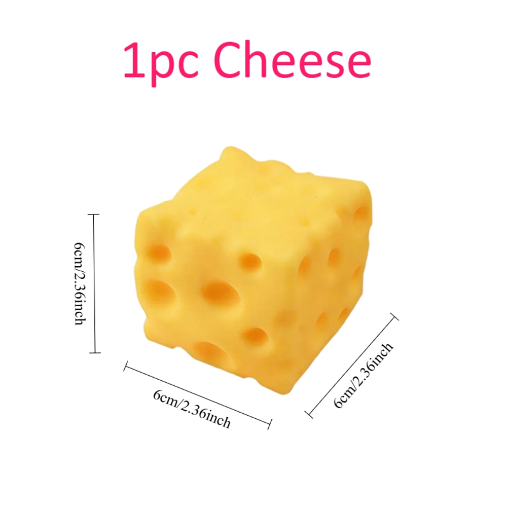 Extra Large Cheese Squishy Stress Ball Slow Rebound Cheese Squeeze Toy For Anxiety Relief Fun 5