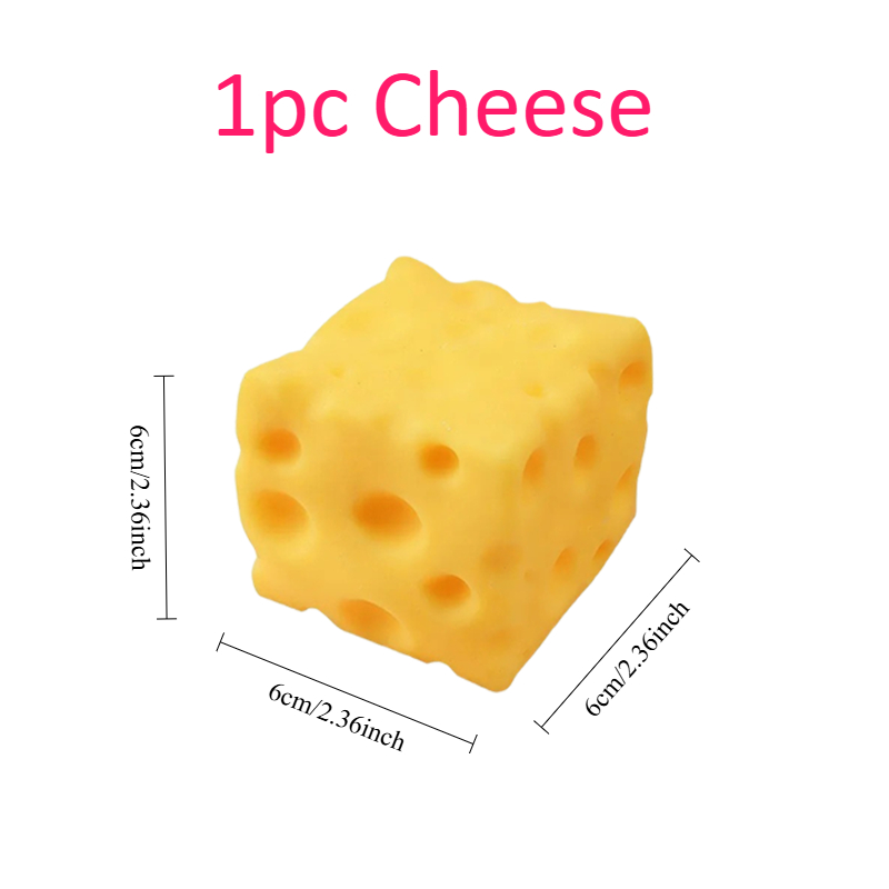 Extra Large Cheese Squishy Stress Ball Slow Rebound Cheese Squeeze Toy For Anxiety Relief Fun 5