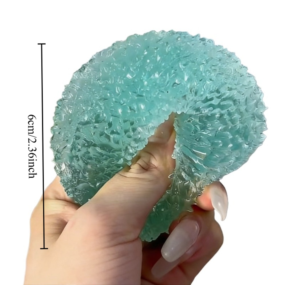 Stress Relief Squishy Ice Ball Fidget Toy Soft Mochi Squeeze for Anxiety & Hand Therapy