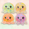 Glow Squid Stress Ball Toy For Kids Sensory Relief Fun 4