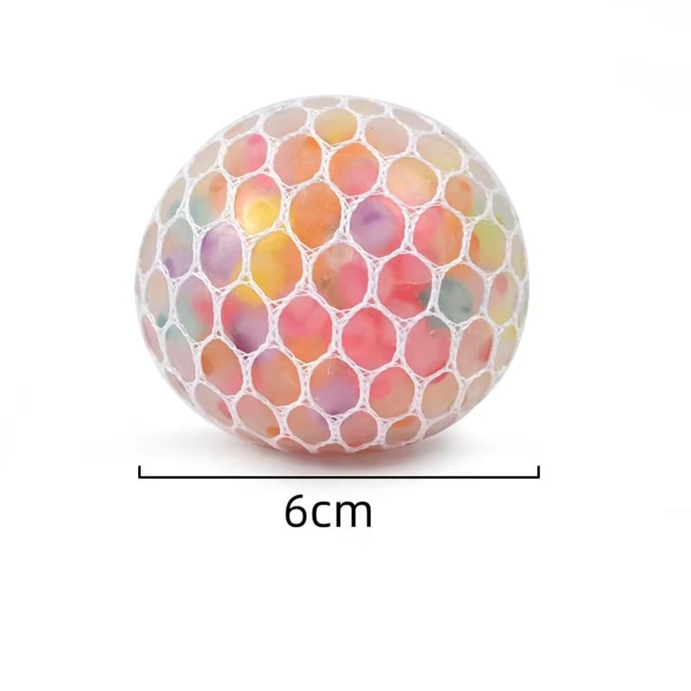 Rainbow Sensory Stress Relief Ball Silent Fidget Toy For Anxiety Focus 3