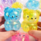 Glitter Bear Squishy Stress Relief Toy Cute Bear Fidget Squeeze for Anxiety Relief