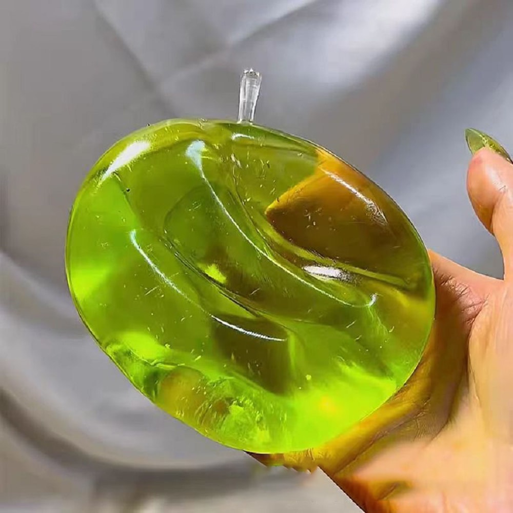 Transparent Apple Maltose Squishy Stress Toy Slow Rising Sensory Fidget 2
