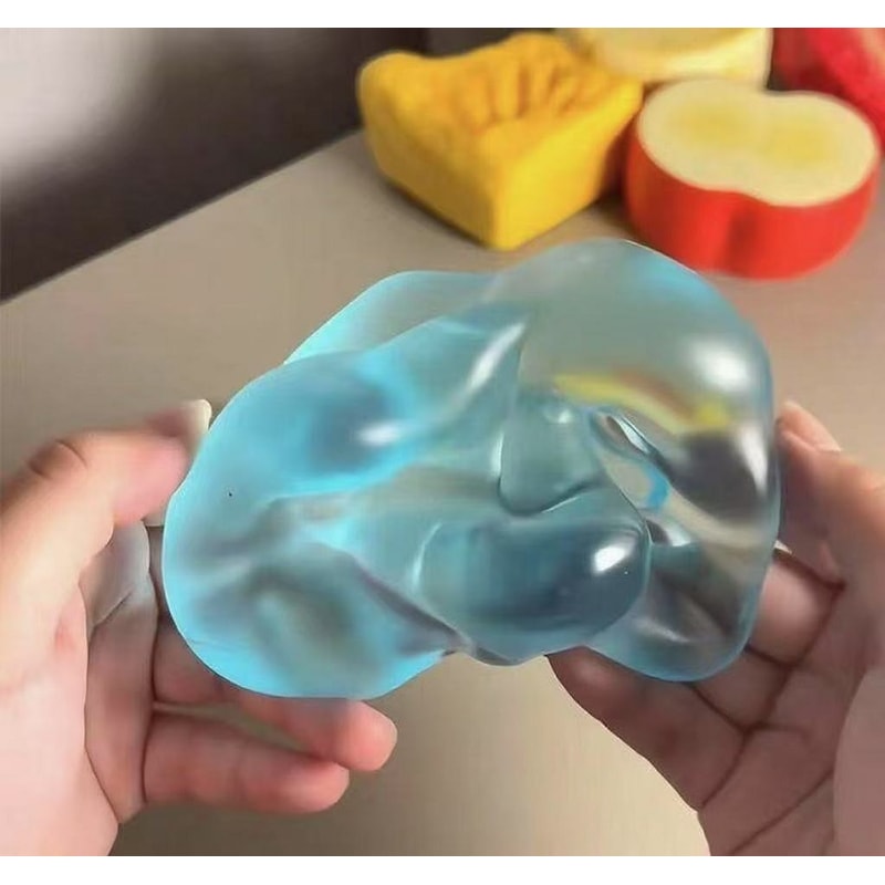 Transparent Apple Maltose Squishy Stress Toy Slow Rising Sensory Fidget 5